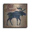 Luxe Metal Art 'Old Moose Trading Co Tan - Dry Goods' by Ryan Fowler, Metal Wall Art