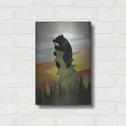 Luxe Metal Art 'Leaf Peeper No Words' by Ryan Fowler, Metal Wall Art,12x16