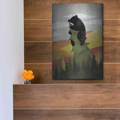 Luxe Metal Art 'Leaf Peeper No Words' by Ryan Fowler, Metal Wall Art,12x16