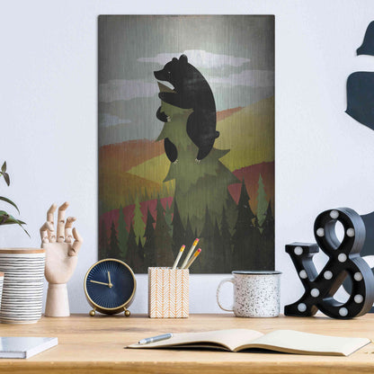 Luxe Metal Art 'Leaf Peeper No Words' by Ryan Fowler, Metal Wall Art,12x16