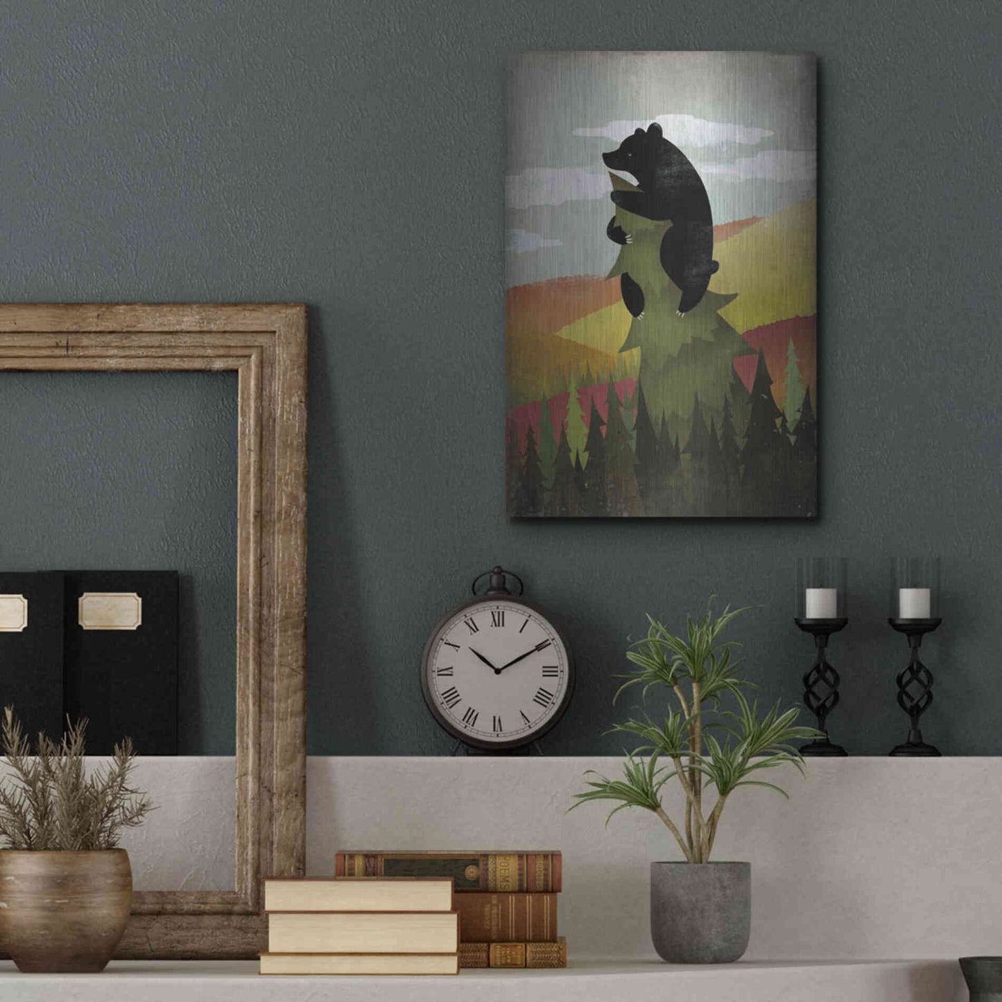 Luxe Metal Art 'Leaf Peeper No Words' by Ryan Fowler, Metal Wall Art,12x16