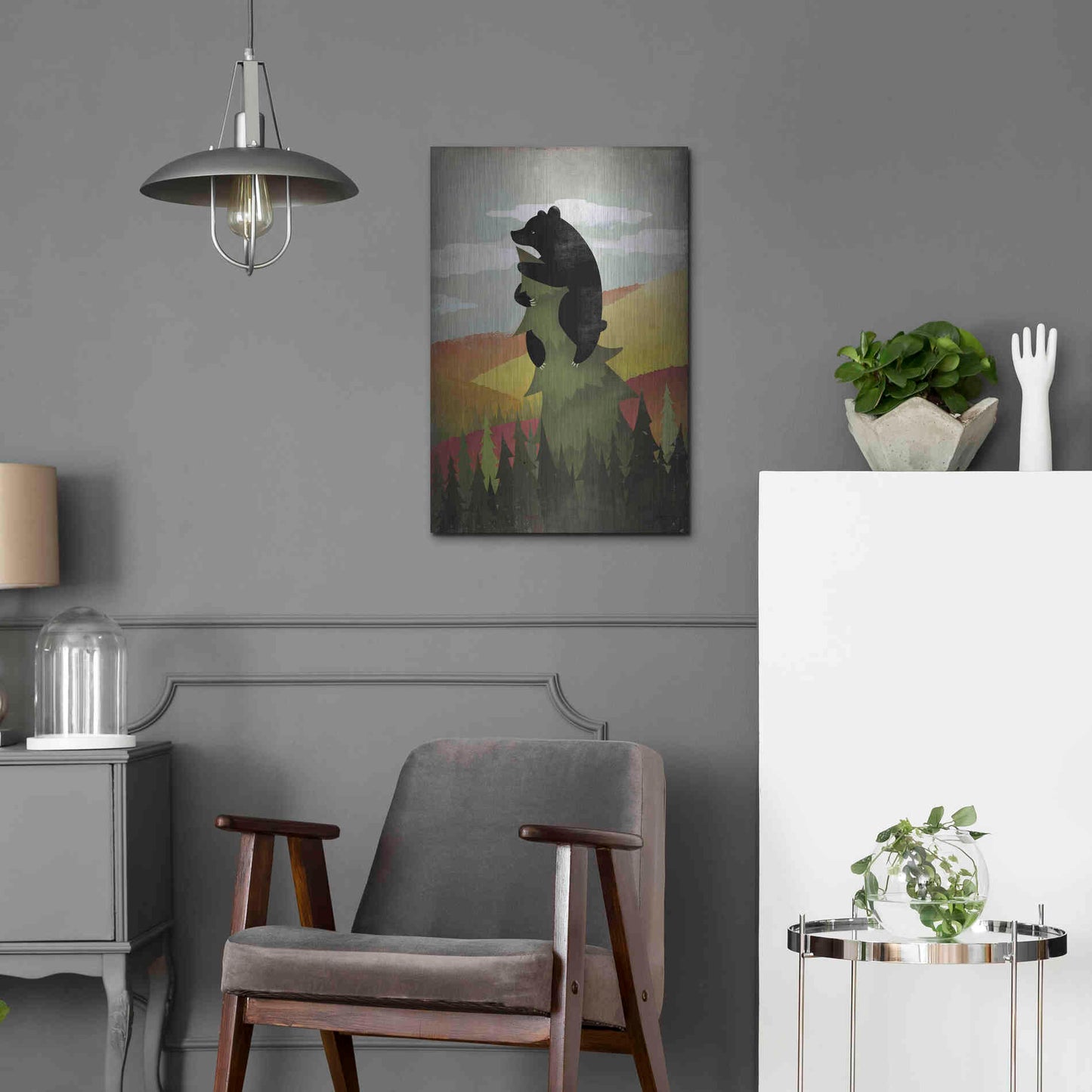 Luxe Metal Art 'Leaf Peeper No Words' by Ryan Fowler, Metal Wall Art,16x24