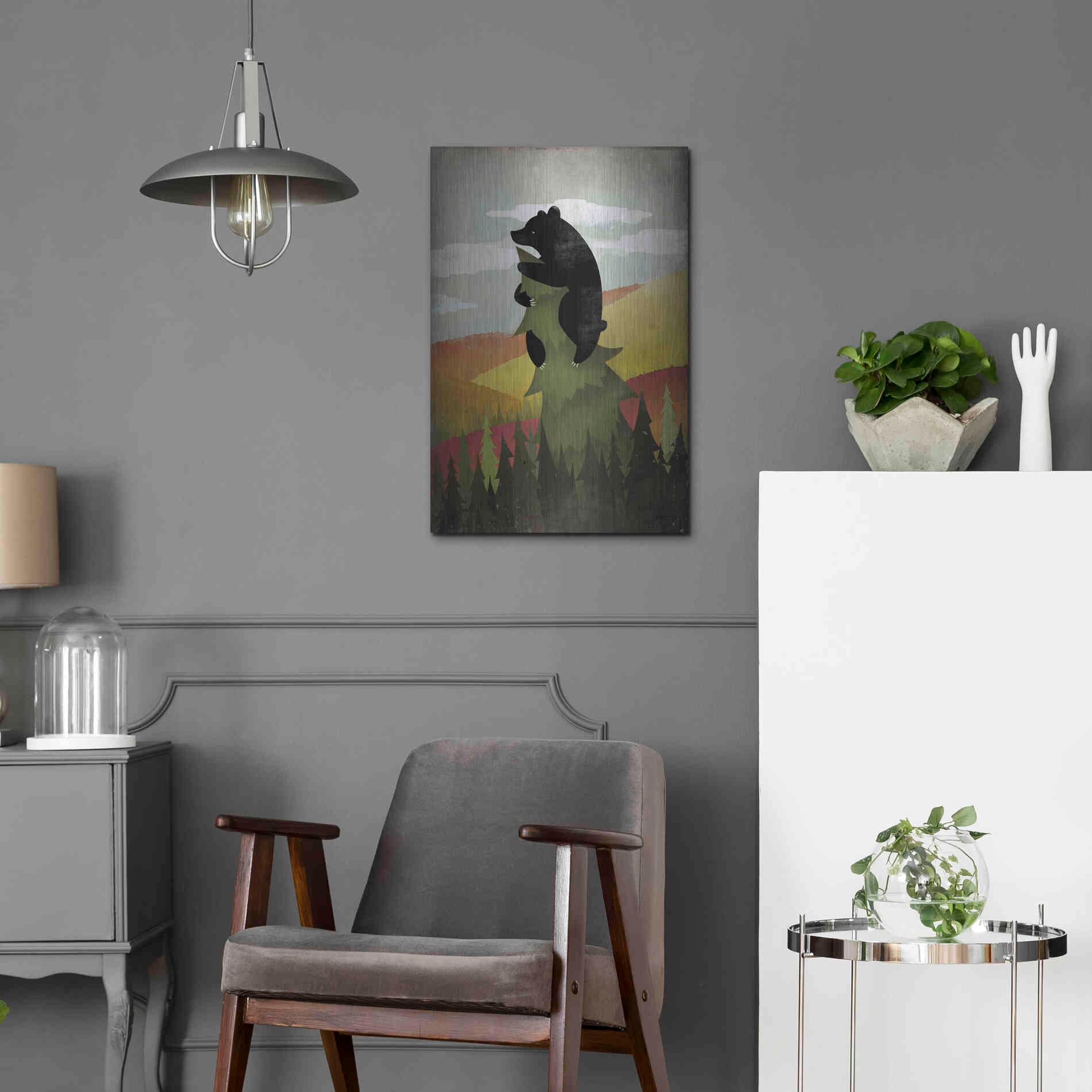 Luxe Metal Art 'Leaf Peeper No Words' by Ryan Fowler, Metal Wall Art,16x24