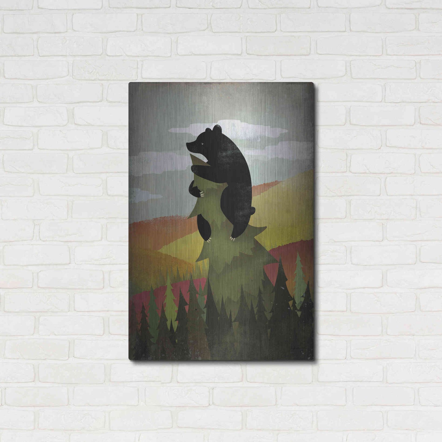 Luxe Metal Art 'Leaf Peeper No Words' by Ryan Fowler, Metal Wall Art,24x36