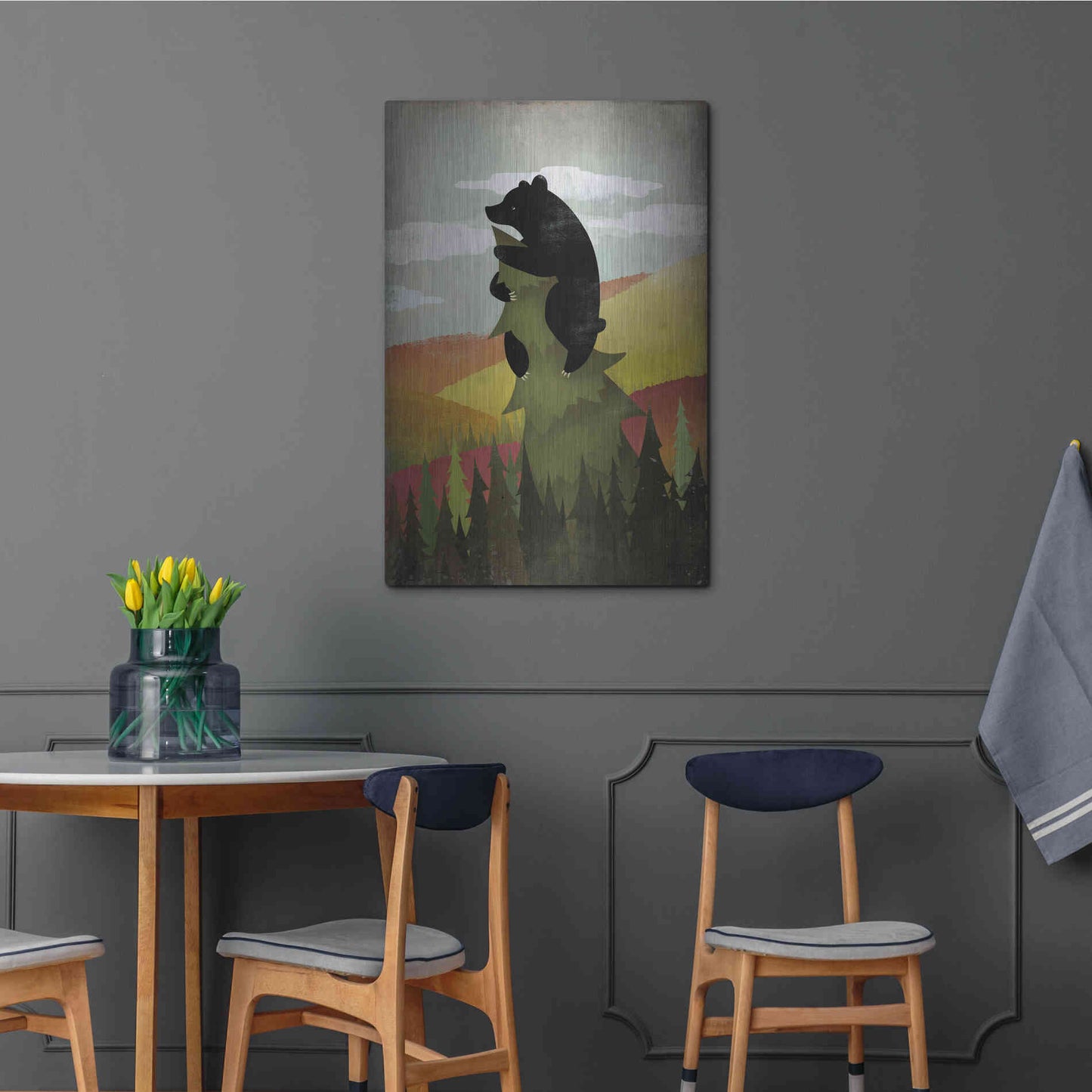 Luxe Metal Art 'Leaf Peeper No Words' by Ryan Fowler, Metal Wall Art,24x36