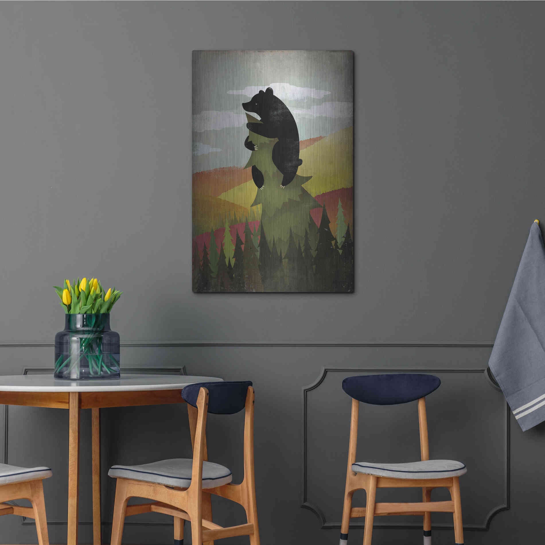 Luxe Metal Art 'Leaf Peeper No Words' by Ryan Fowler, Metal Wall Art,24x36