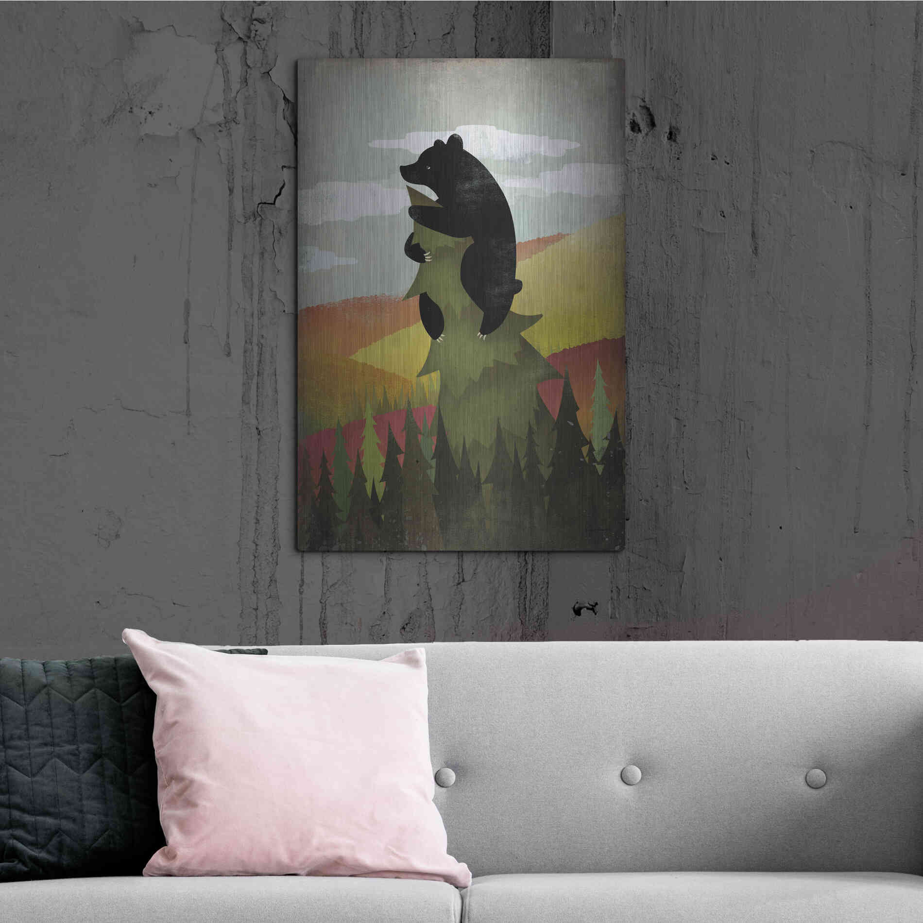 Luxe Metal Art 'Leaf Peeper No Words' by Ryan Fowler, Metal Wall Art,24x36