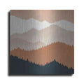 Luxe Metal Art 'Mountain View Terra Cotta' by Ryan Fowler, Metal Wall Art