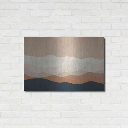 Luxe Metal Art 'Mojave Mountains Crop' by Ryan Fowler, Metal Wall Art,36x24