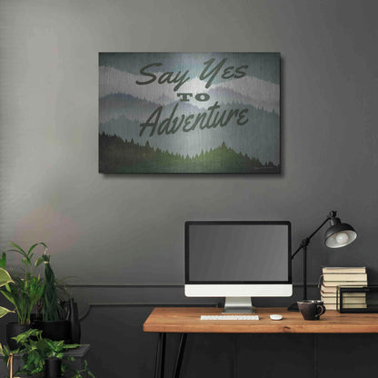 Luxe Metal Art 'Say Yes To Adventure' by Ryan Fowler, Metal Wall Art,36x24