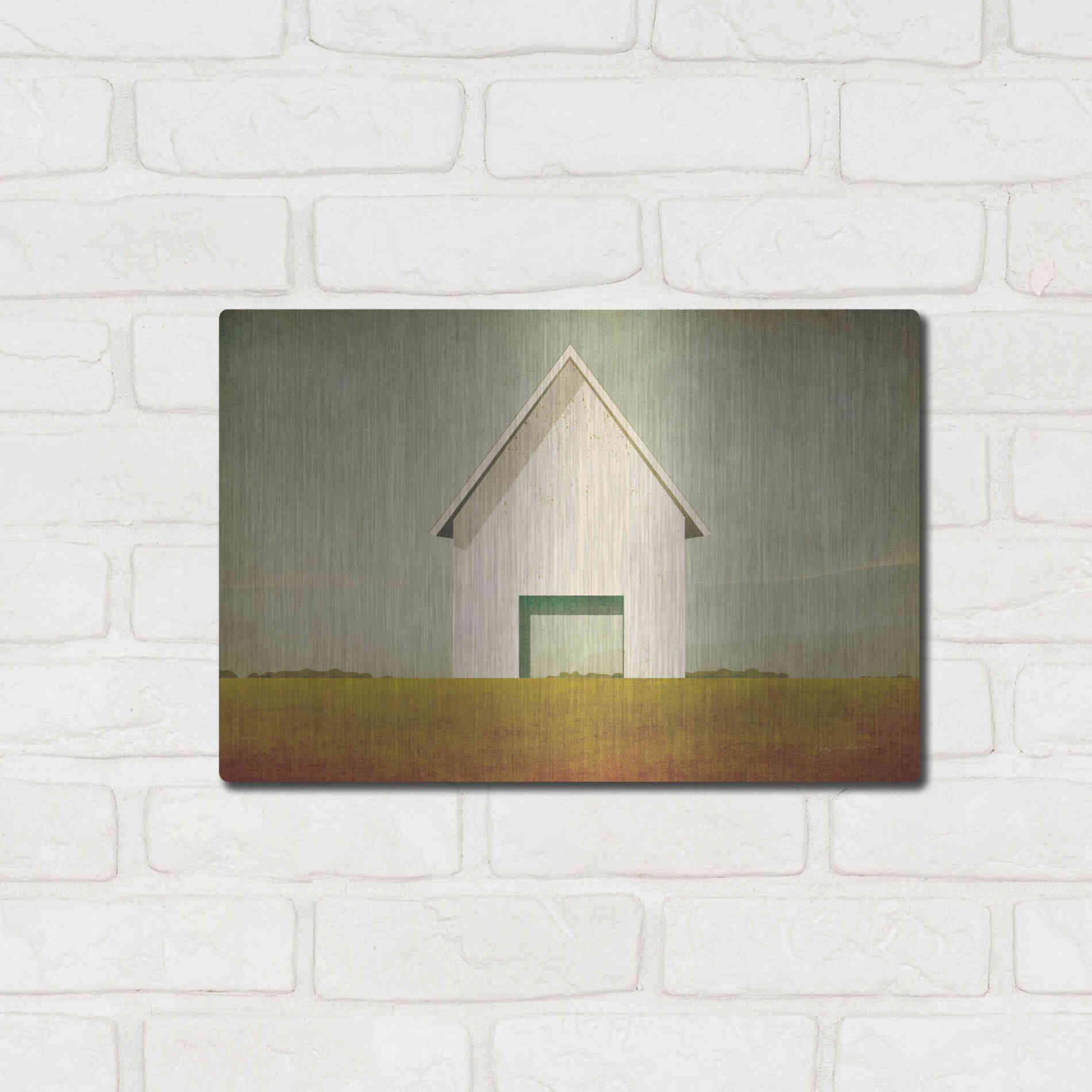 Luxe Metal Art 'Ohio Barn' by Ryan Fowler, Metal Wall Art,16x12