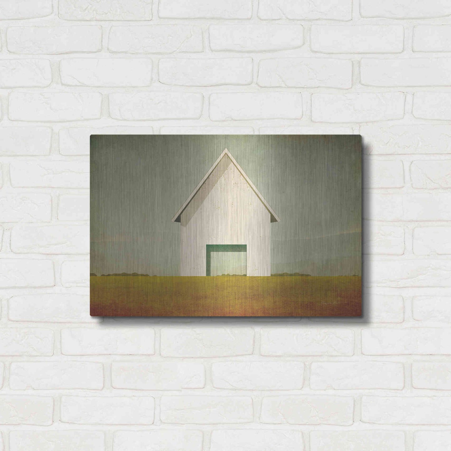 Luxe Metal Art 'Ohio Barn' by Ryan Fowler, Metal Wall Art,24x16