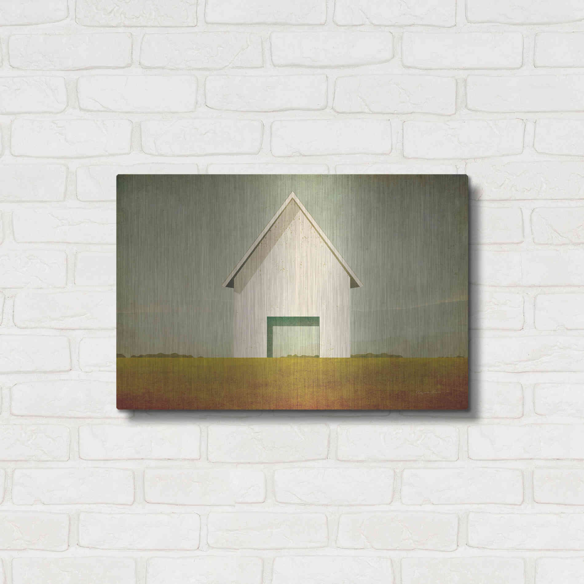 Luxe Metal Art 'Ohio Barn' by Ryan Fowler, Metal Wall Art,24x16