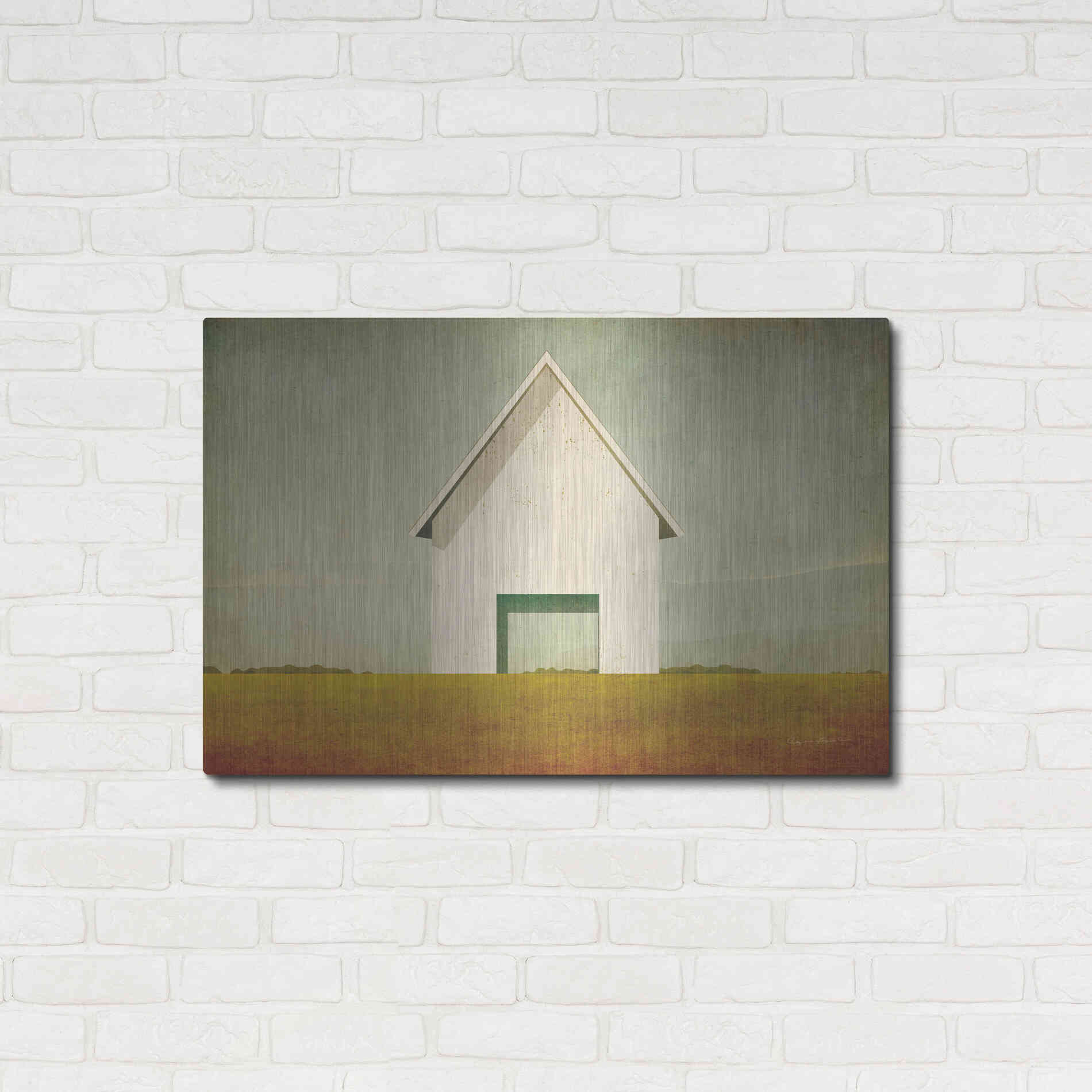 Luxe Metal Art 'Ohio Barn' by Ryan Fowler, Metal Wall Art,36x24