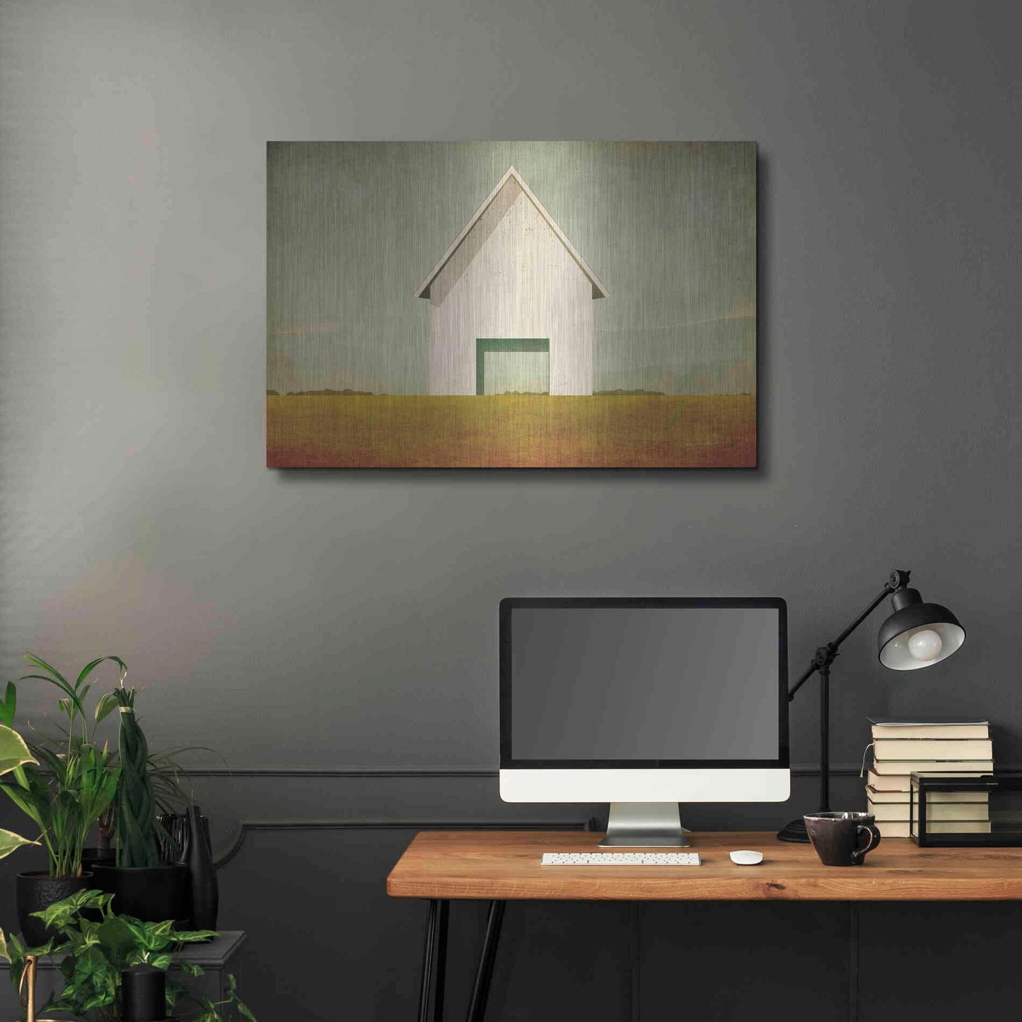 Luxe Metal Art 'Ohio Barn' by Ryan Fowler, Metal Wall Art,36x24