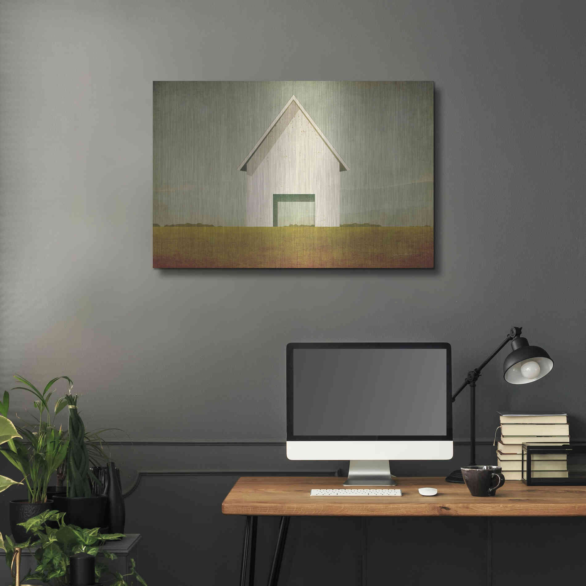 Luxe Metal Art 'Ohio Barn' by Ryan Fowler, Metal Wall Art,36x24