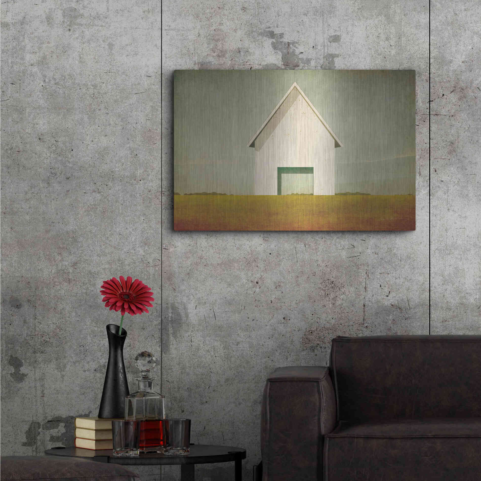 Luxe Metal Art 'Ohio Barn' by Ryan Fowler, Metal Wall Art,36x24