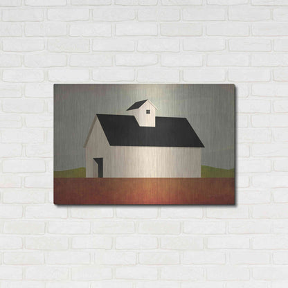 Luxe Metal Art 'Fall Barn' by Ryan Fowler, Metal Wall Art,36x24