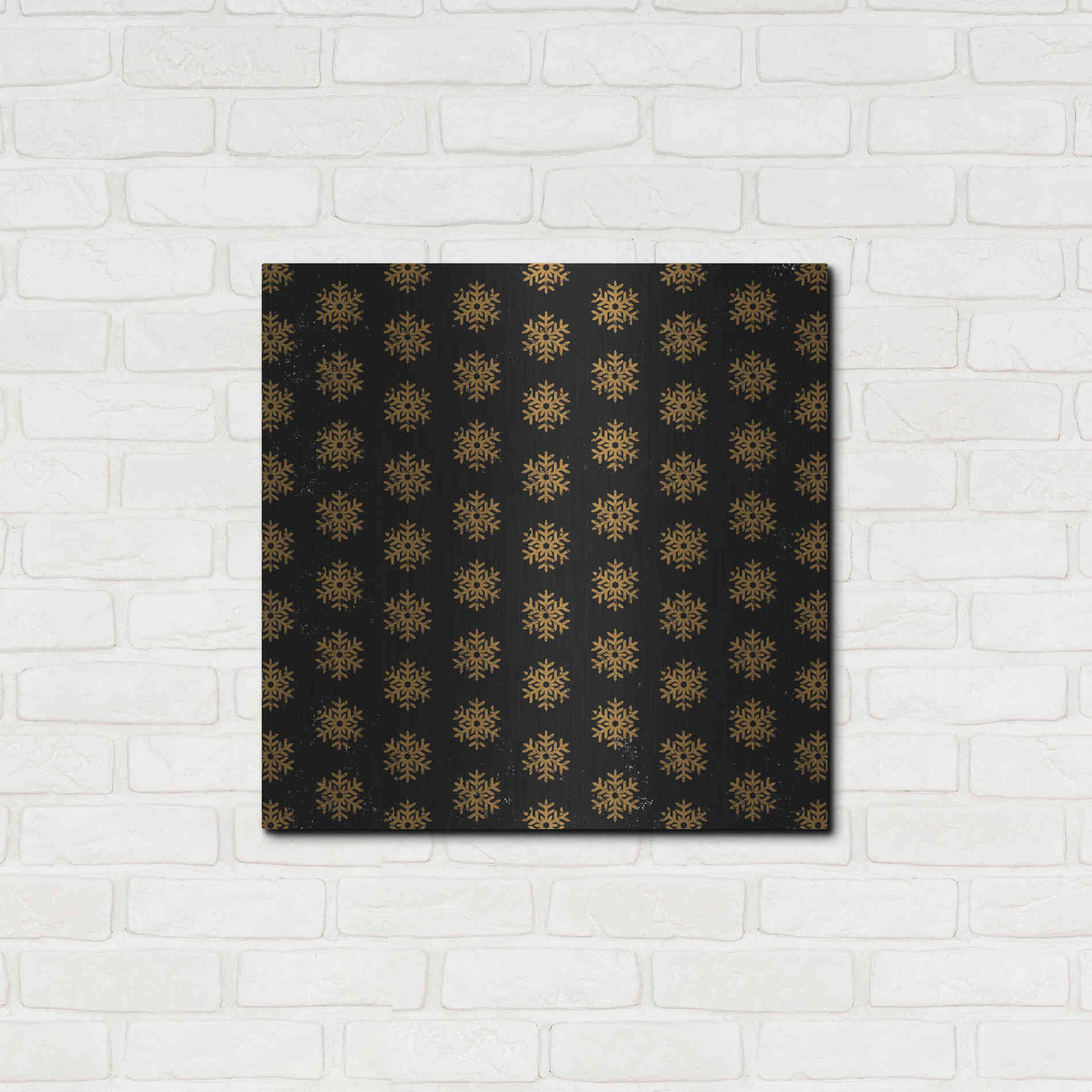 Luxe Metal Art 'Nutcracker Pattern Bright II' by Ryan Fowler, Metal Wall Art,24x24