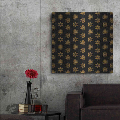 Luxe Metal Art 'Nutcracker Pattern Bright II' by Ryan Fowler, Metal Wall Art,36x36