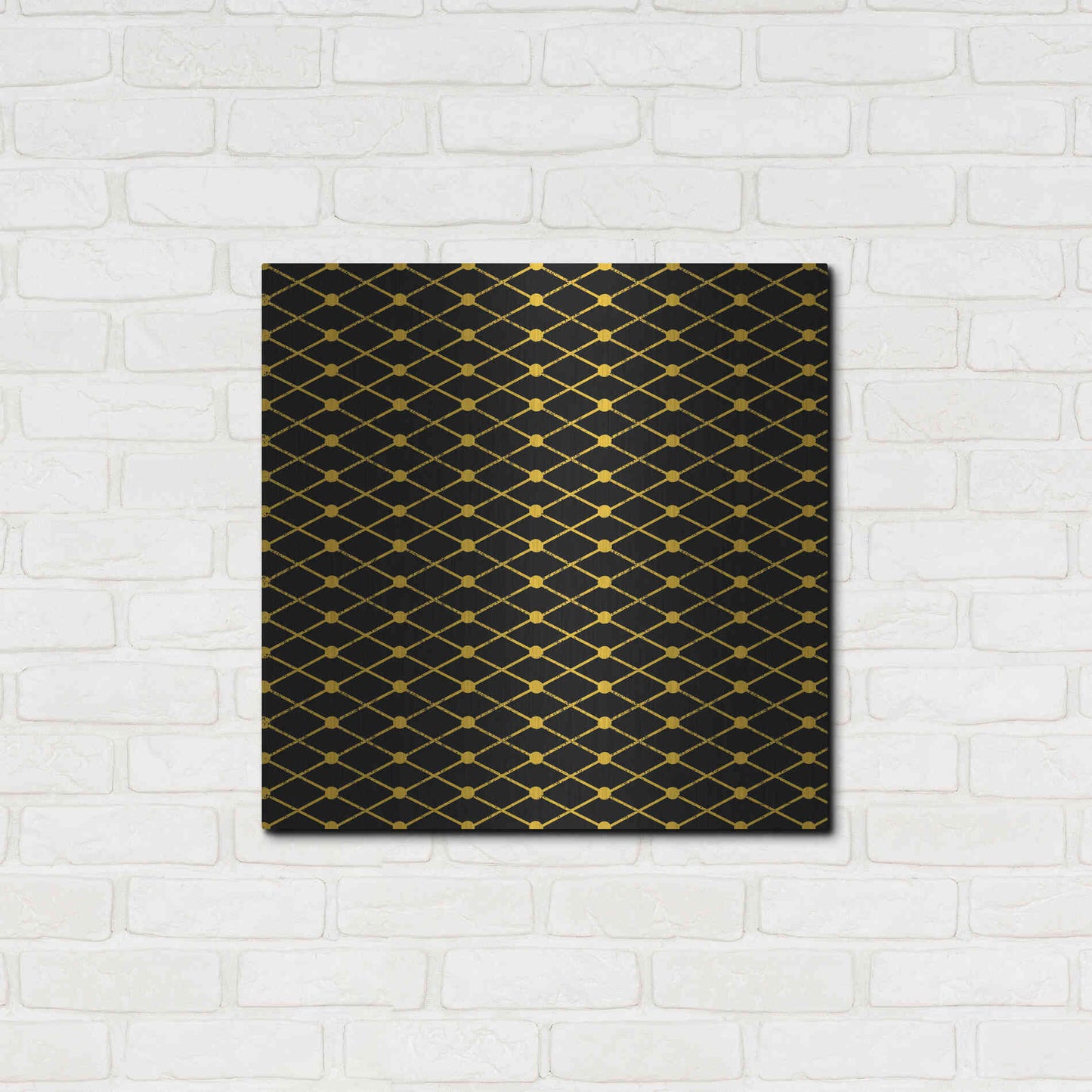 Luxe Metal Art 'Nutcracker Pattern Bright III' by Ryan Fowler, Metal Wall Art,24x24