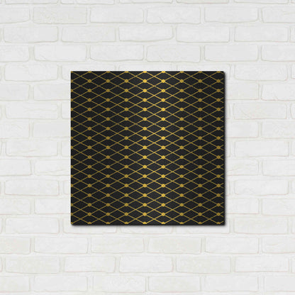 Luxe Metal Art 'Nutcracker Pattern Bright III' by Ryan Fowler, Metal Wall Art,24x24