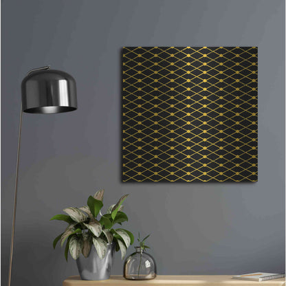 Luxe Metal Art 'Nutcracker Pattern Bright III' by Ryan Fowler, Metal Wall Art,24x24