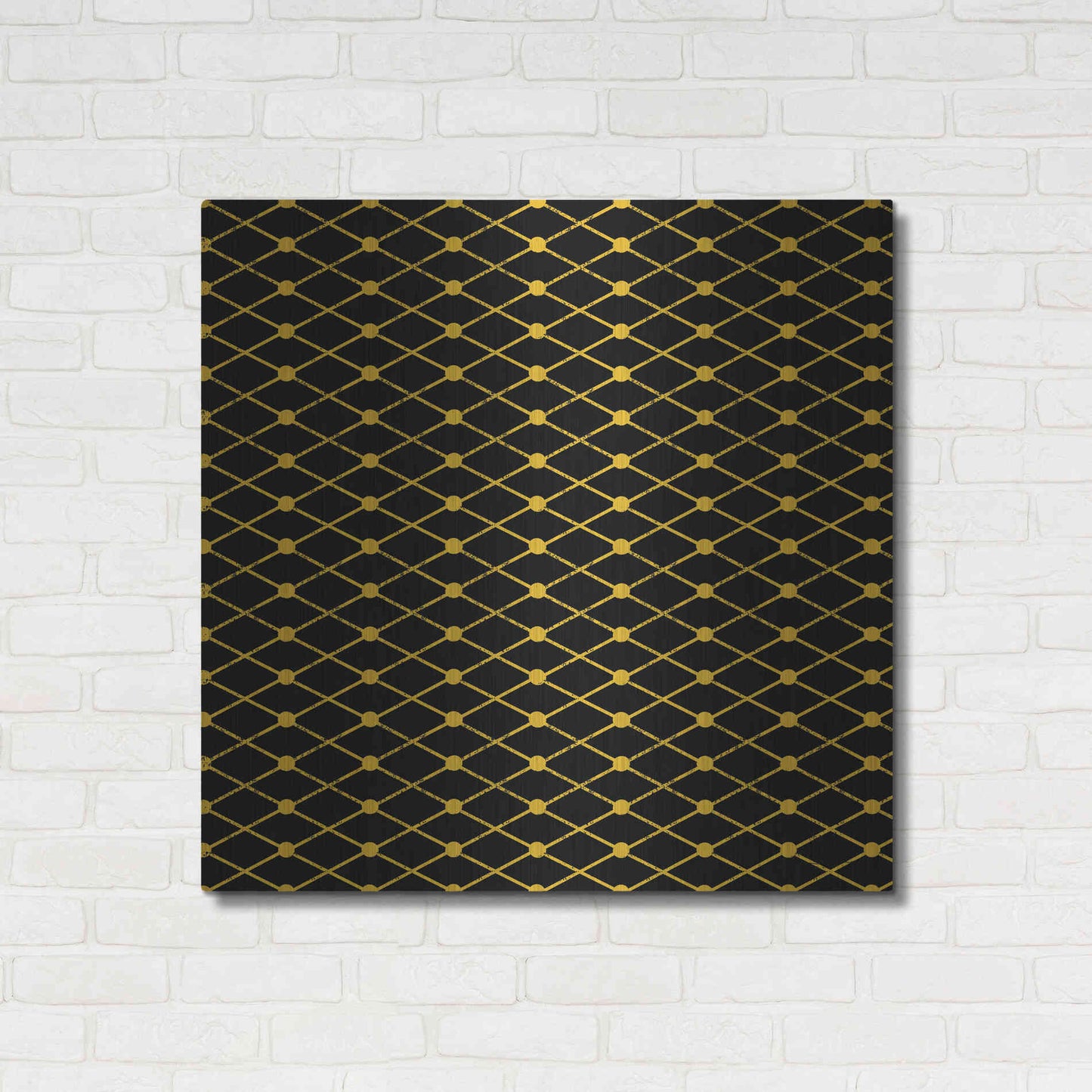 Luxe Metal Art 'Nutcracker Pattern Bright III' by Ryan Fowler, Metal Wall Art,36x36