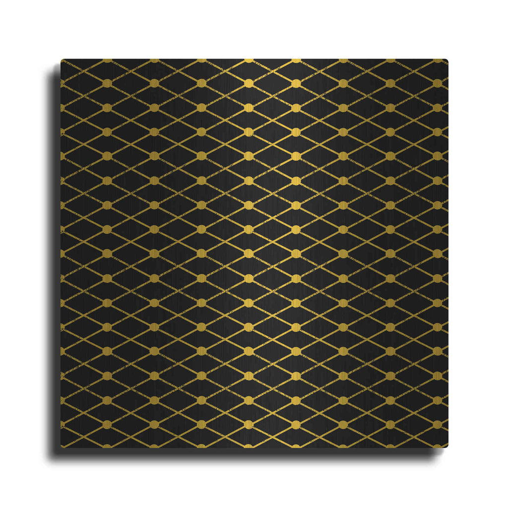 Luxe Metal Art 'Nutcracker Pattern Bright III' by Ryan Fowler, Metal Wall Art