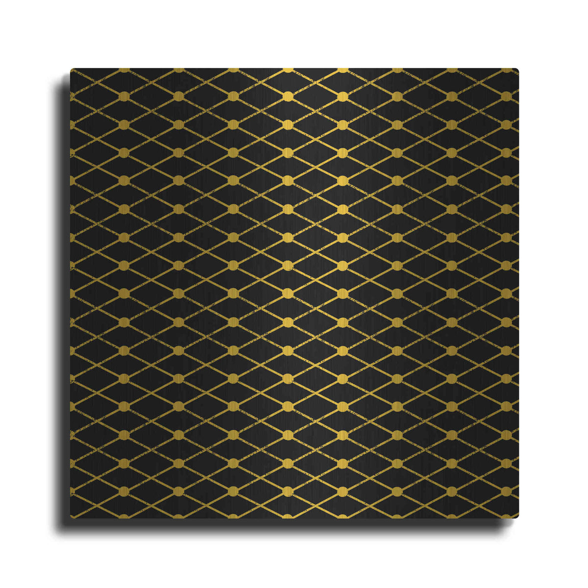 Luxe Metal Art 'Nutcracker Pattern Bright III' by Ryan Fowler, Metal Wall Art