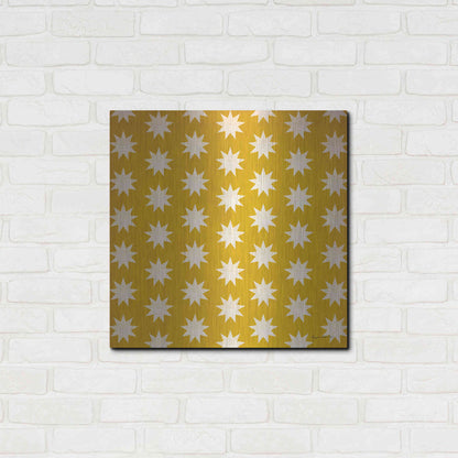 Luxe Metal Art 'Nutcracker Pattern Bright IV' by Ryan Fowler, Metal Wall Art,24x24