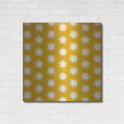 Luxe Metal Art 'Nutcracker Pattern Bright IV' by Ryan Fowler, Metal Wall Art,36x36