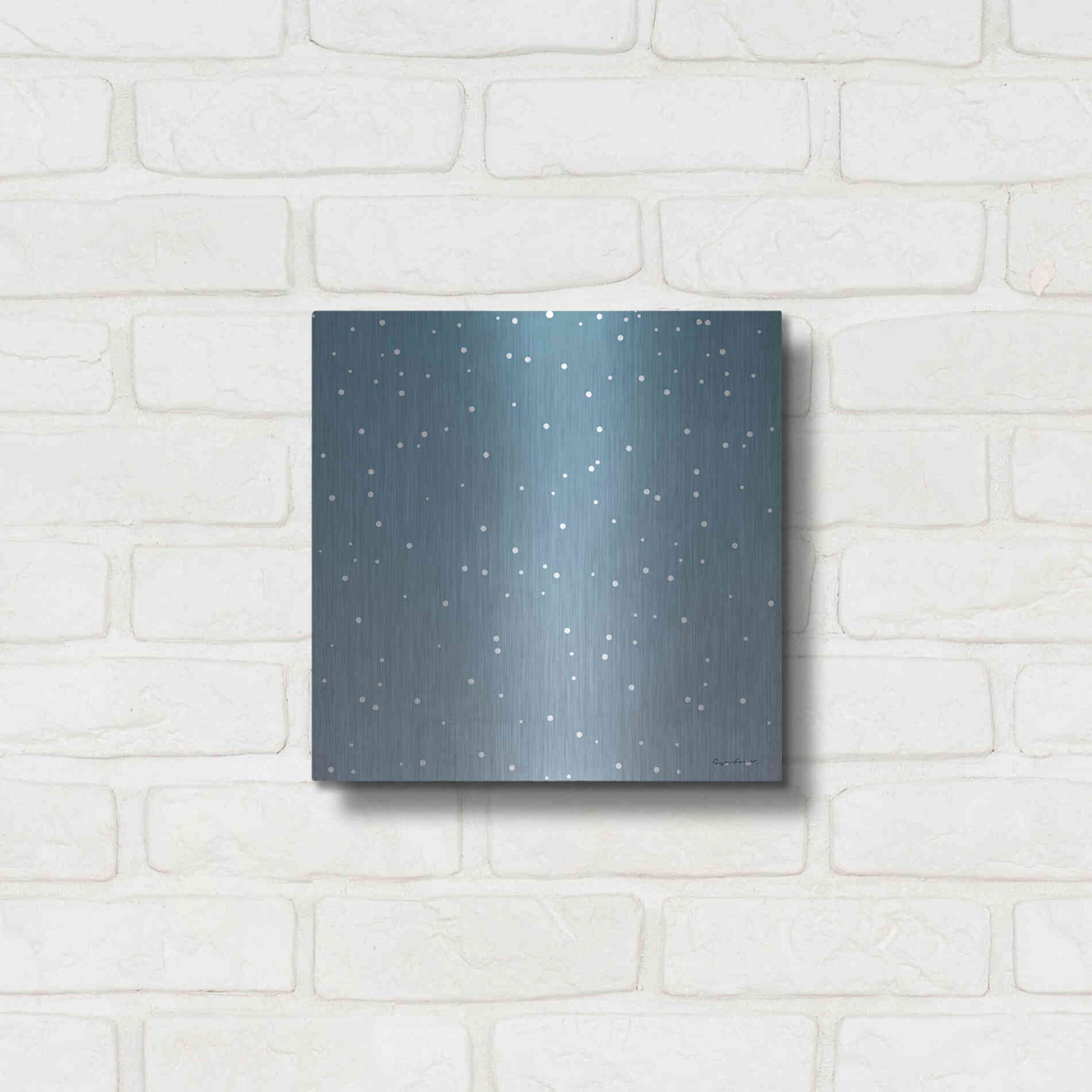 Luxe Metal Art 'Nutcracker Pattern Bright V' by Ryan Fowler, Metal Wall Art,12x12