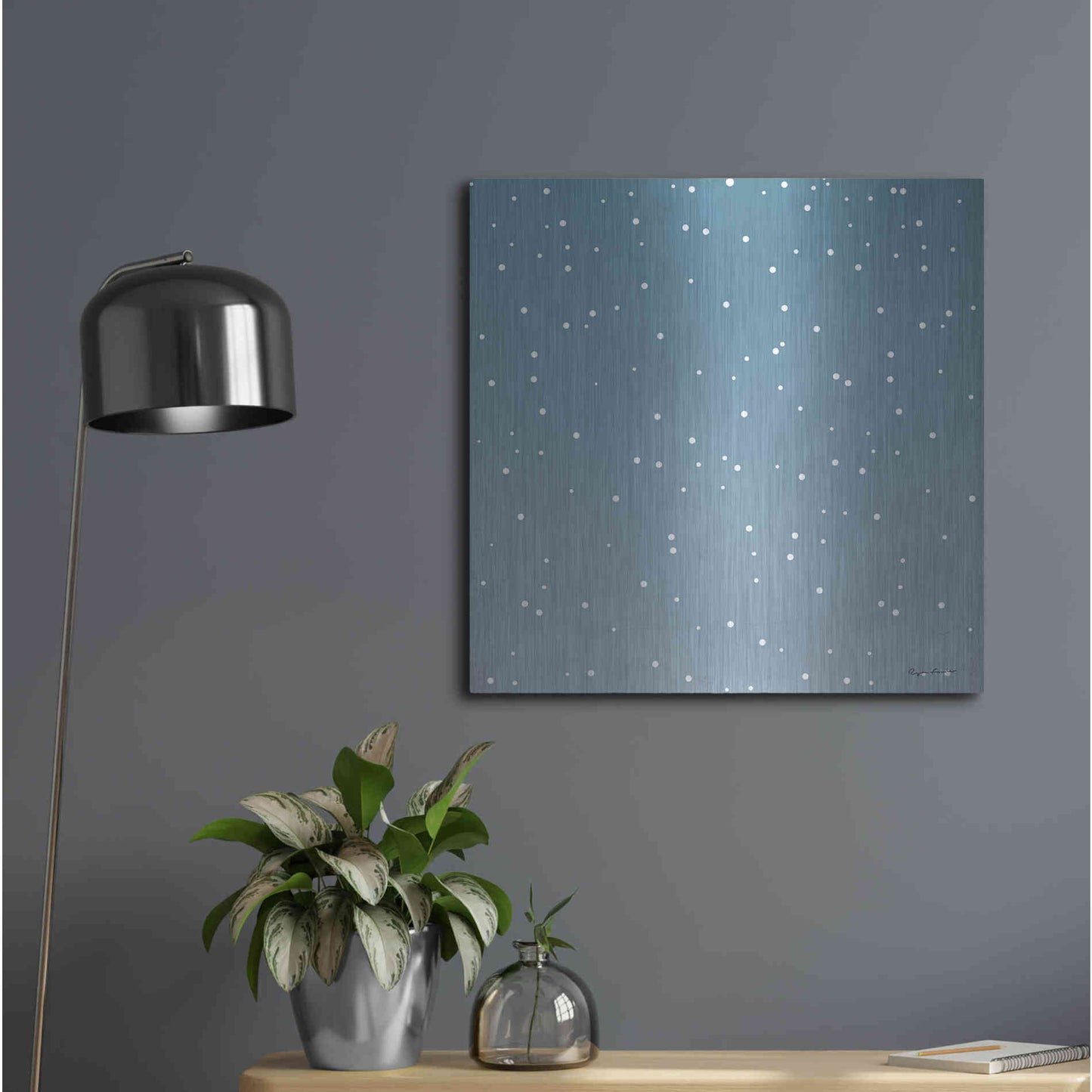 Luxe Metal Art 'Nutcracker Pattern Bright V' by Ryan Fowler, Metal Wall Art,24x24