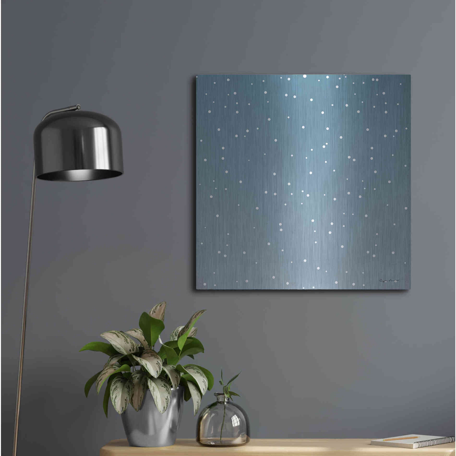 Luxe Metal Art 'Nutcracker Pattern Bright V' by Ryan Fowler, Metal Wall Art,24x24