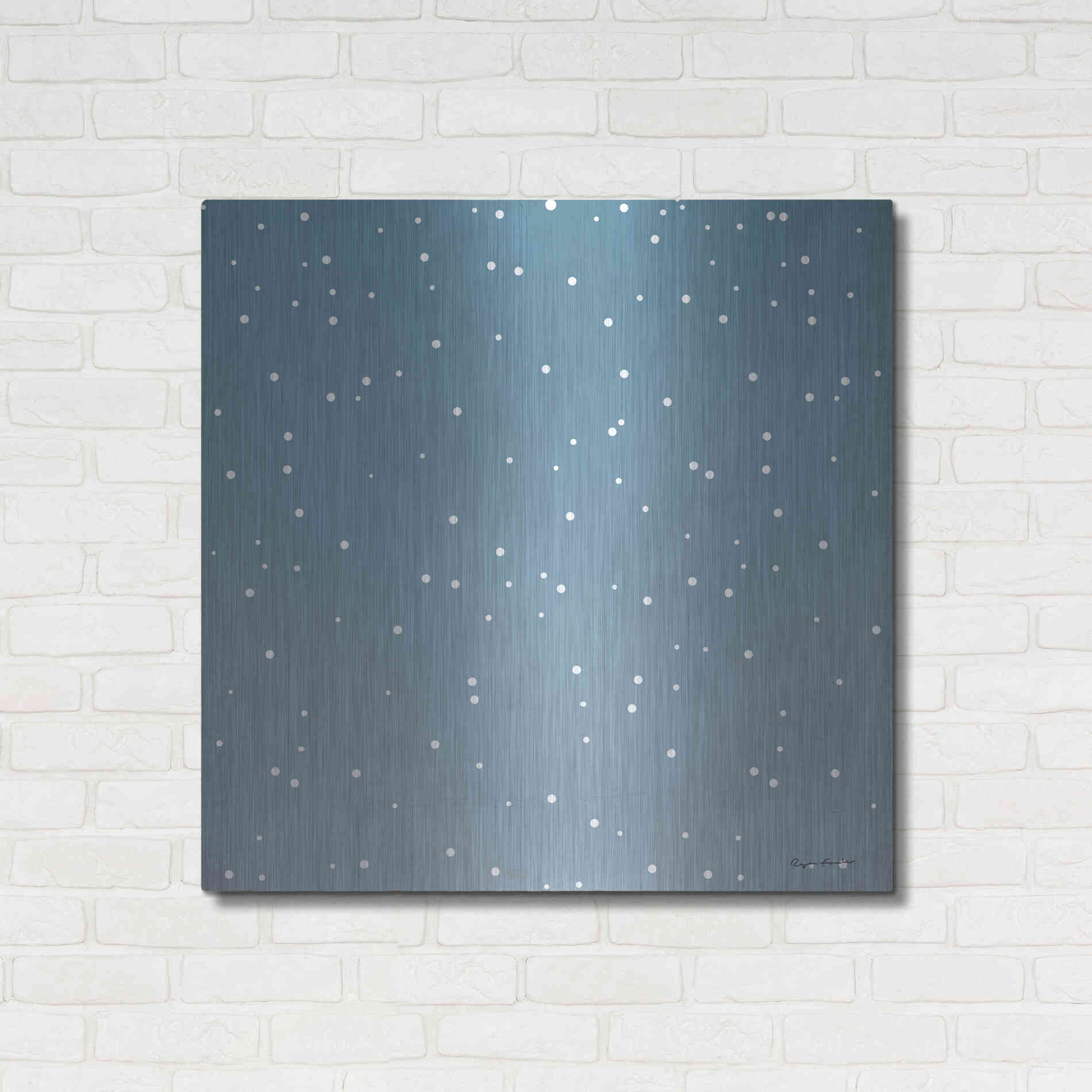 Luxe Metal Art 'Nutcracker Pattern Bright V' by Ryan Fowler, Metal Wall Art,36x36