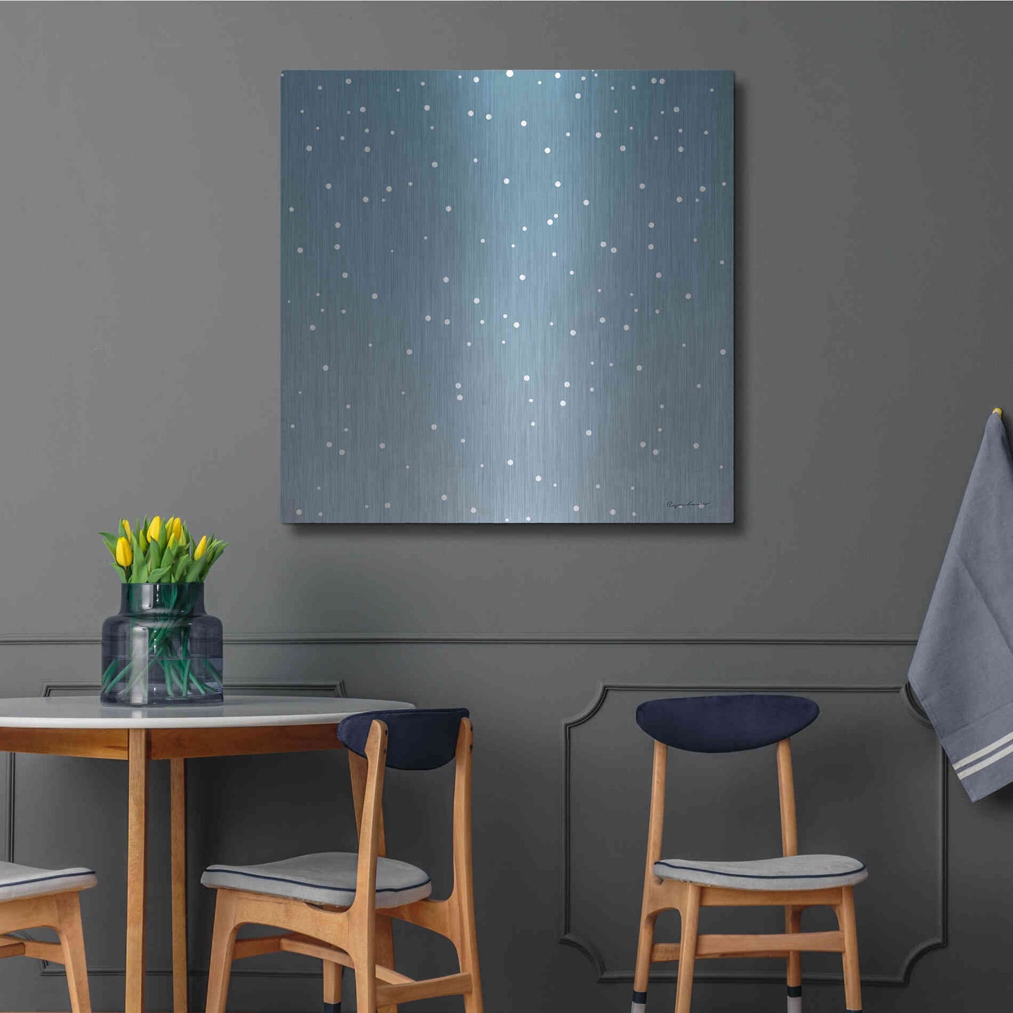 Luxe Metal Art 'Nutcracker Pattern Bright V' by Ryan Fowler, Metal Wall Art,36x36