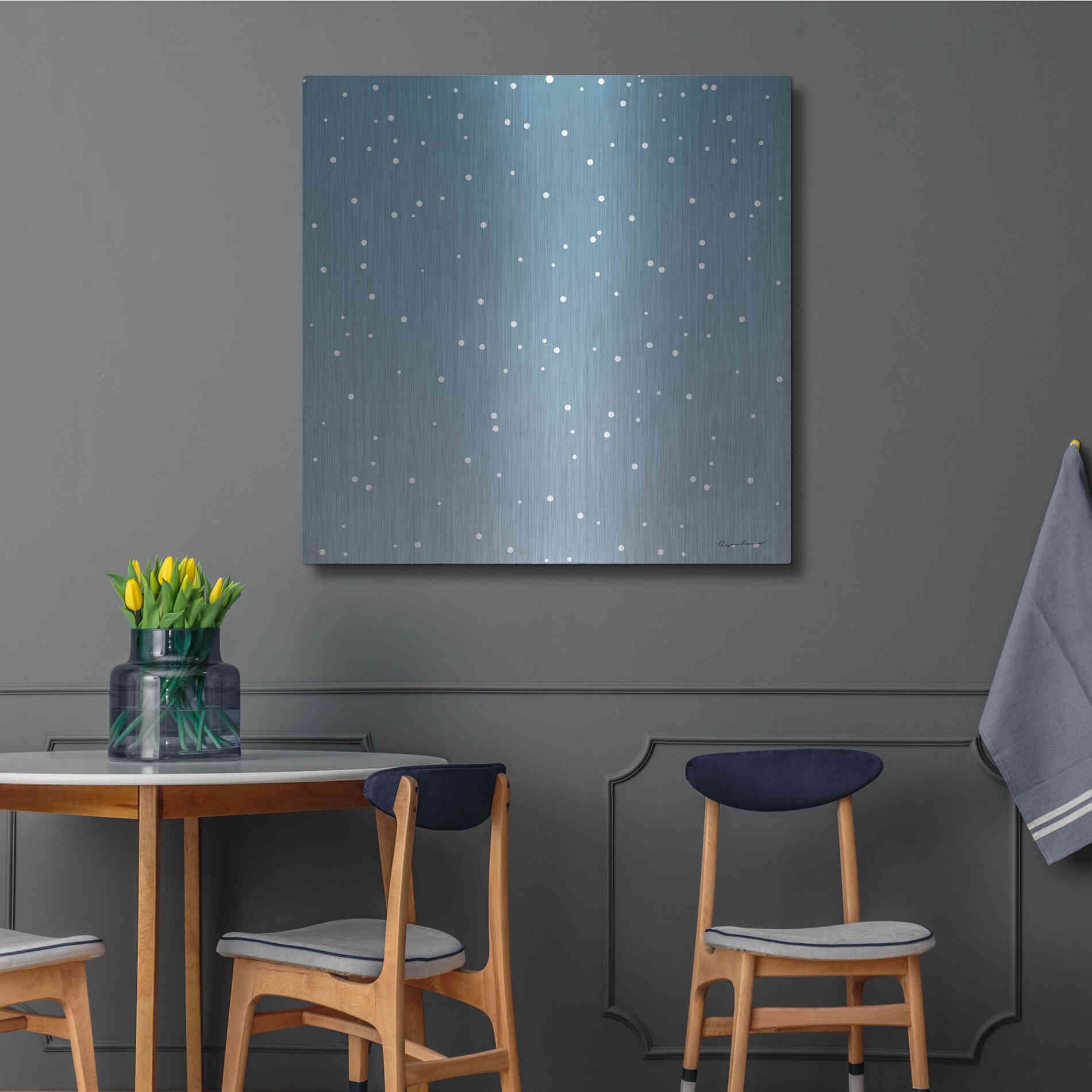 Luxe Metal Art 'Nutcracker Pattern Bright V' by Ryan Fowler, Metal Wall Art,36x36