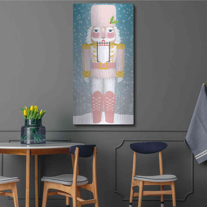 Luxe Metal Art 'Nutcracker I Blush' by Ryan Fowler, Metal Wall Art,24x48
