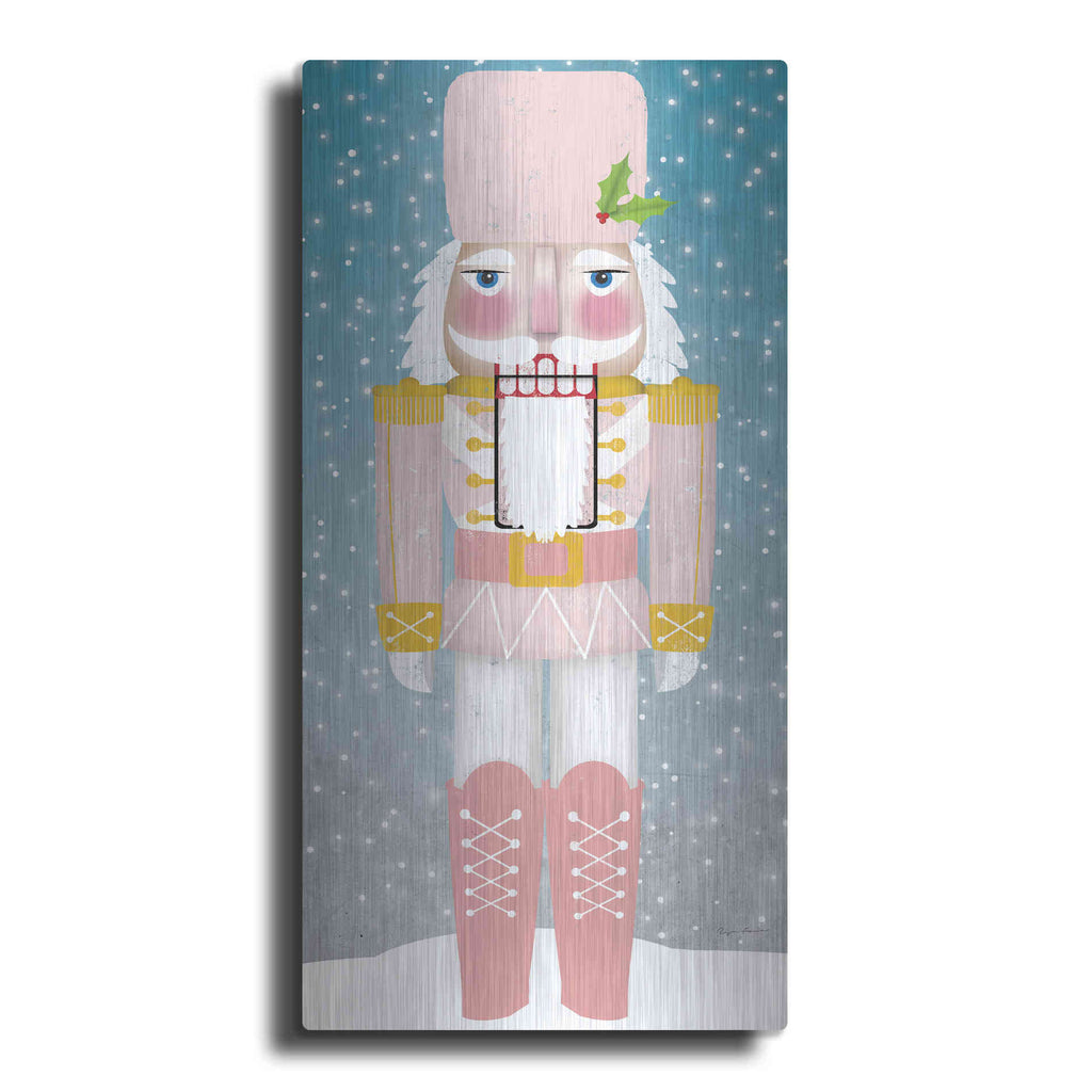 Luxe Metal Art 'Nutcracker I Blush' by Ryan Fowler, Metal Wall Art