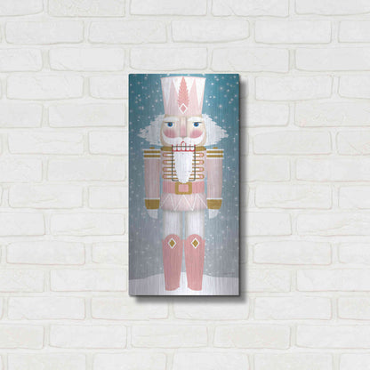 Luxe Metal Art 'Nutcracker II Blush' by Ryan Fowler, Metal Wall Art,12x24