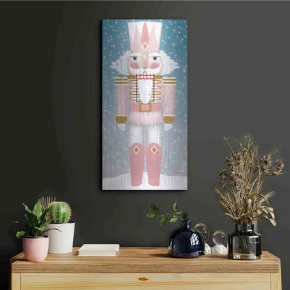 Luxe Metal Art 'Nutcracker II Blush' by Ryan Fowler, Metal Wall Art,12x24