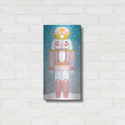 Luxe Metal Art 'Nutcracker III Blush' by Ryan Fowler, Metal Wall Art,12x24