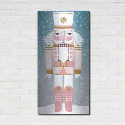 Luxe Metal Art 'Nutcracker Iv Blush' by Ryan Fowler, Metal Wall Art,24x48