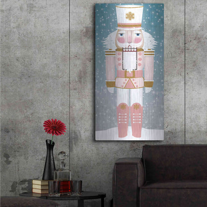 Luxe Metal Art 'Nutcracker Iv Blush' by Ryan Fowler, Metal Wall Art,24x48