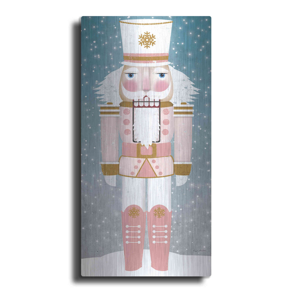 Luxe Metal Art 'Nutcracker Iv Blush' by Ryan Fowler, Metal Wall Art