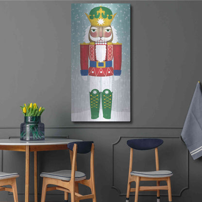 Luxe Metal Art 'Joyful Nutcracker III' by Ryan Fowler, Metal Wall Art,24x48