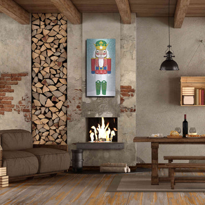 Luxe Metal Art 'Joyful Nutcracker III' by Ryan Fowler, Metal Wall Art,24x48