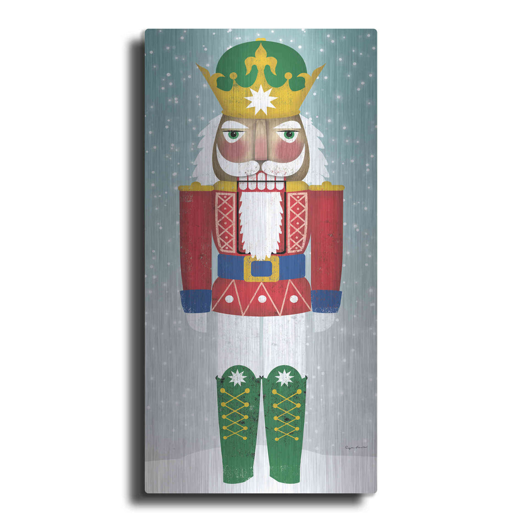 Luxe Metal Art 'Joyful Nutcracker III' by Ryan Fowler, Metal Wall Art