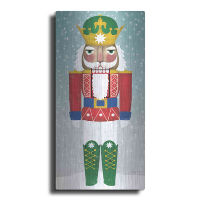 Luxe Metal Art 'Joyful Nutcracker III' by Ryan Fowler, Metal Wall Art